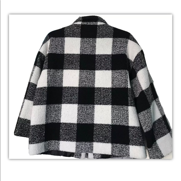 Gap Gingham Wool Coat - Picture 4 of 6